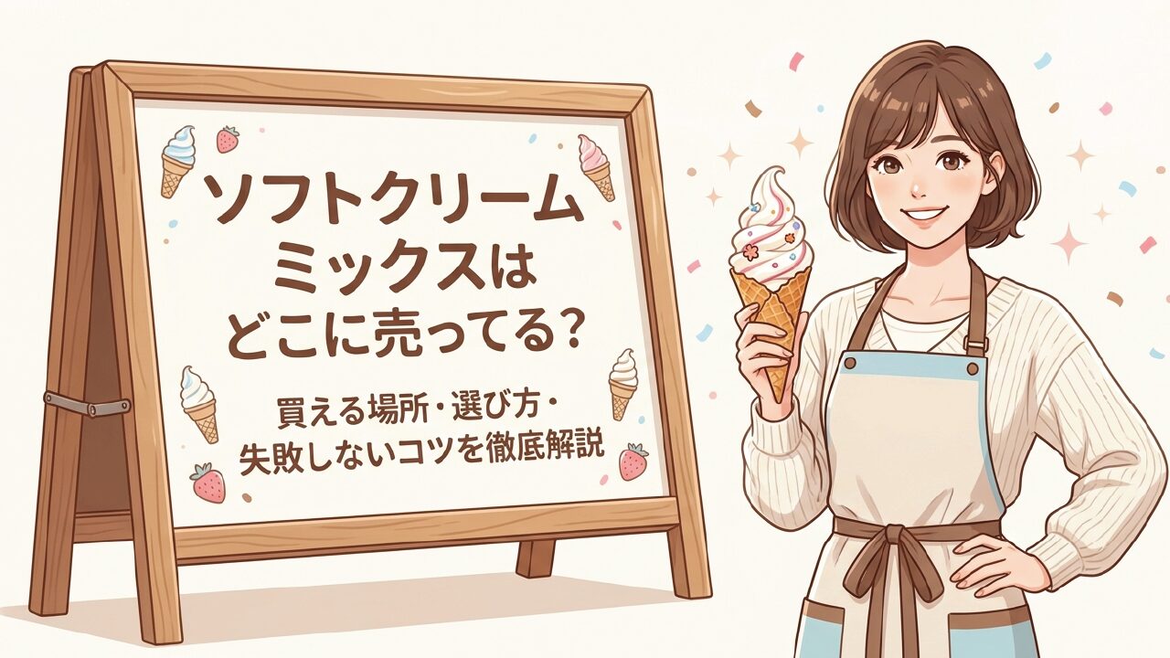 ソフトクリームミックスはどこに売ってる？業務スーパーや通販を比較