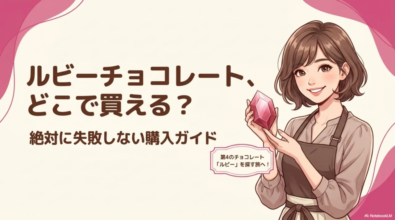 ルビーチョコレートはどこで買える？販売店と通販を徹底比較