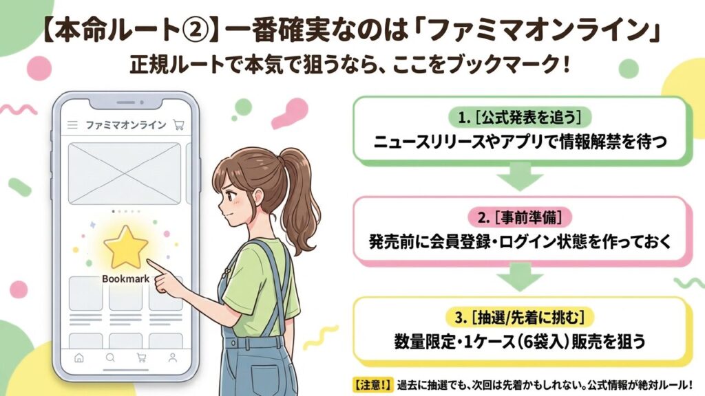 ファミマオンラインでシャインマスカットボンボンを確実に狙うための公式発表の確認と事前準備