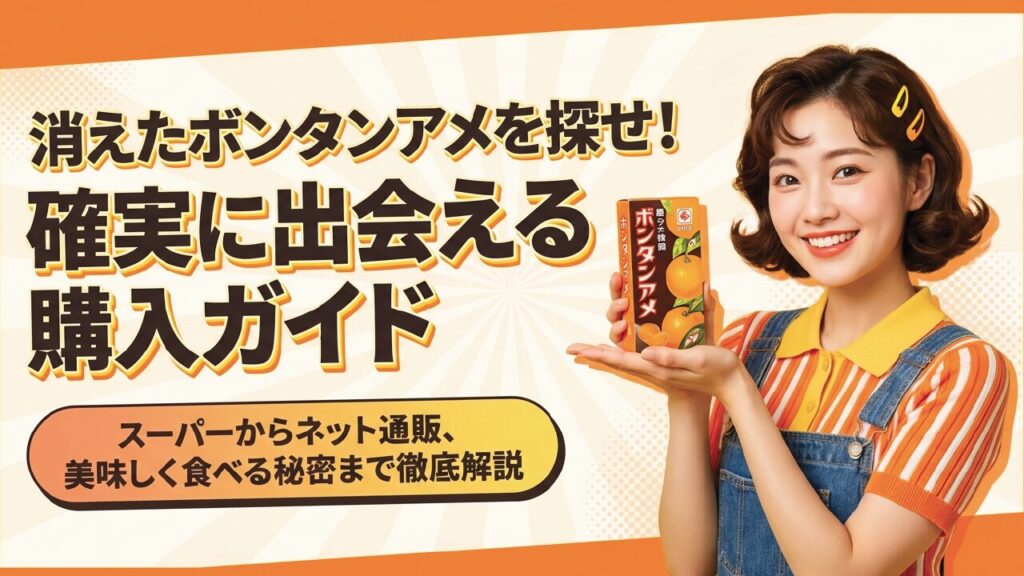 ボンタンアメはどこで買える？実店舗からネット通販まで徹底調査！