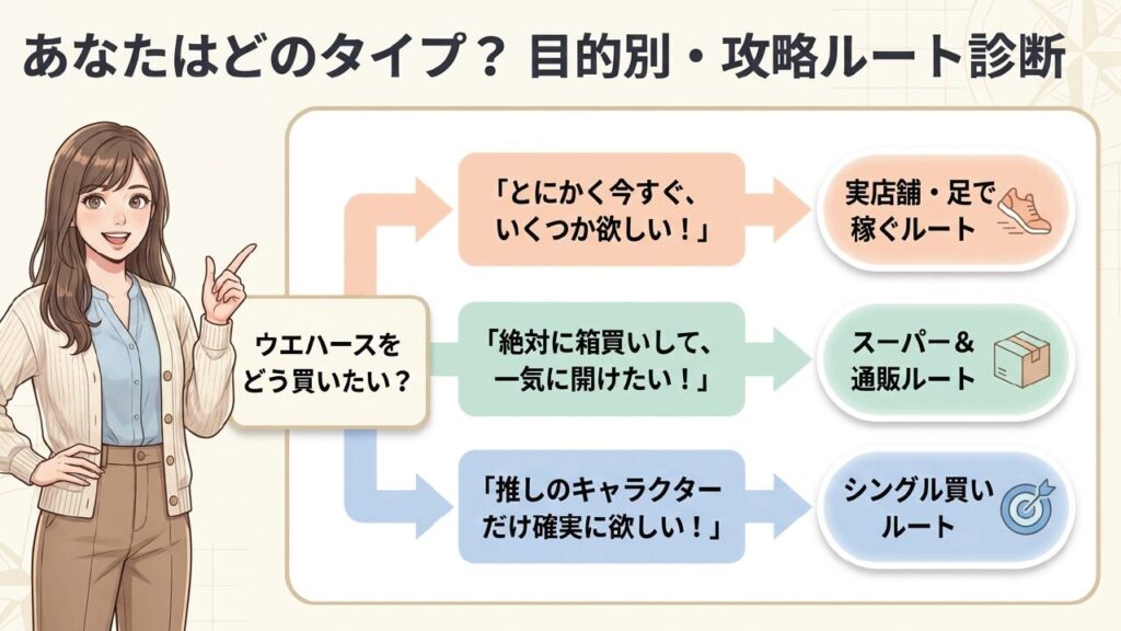 あなたはどのタイプ？目的別・攻略ルート診断