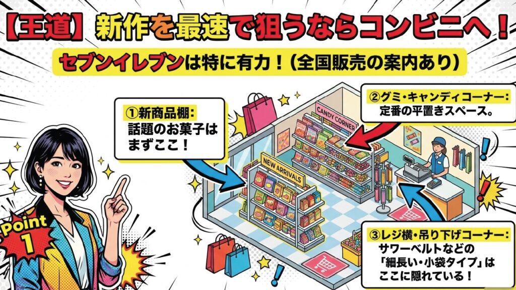 コンビニでのチュッパチャプスグミの探し方
