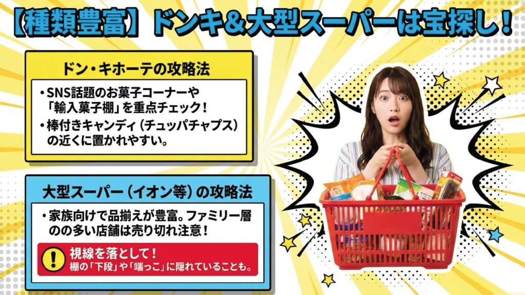 ドンキホーテや大型スーパーでの探し方のコツ