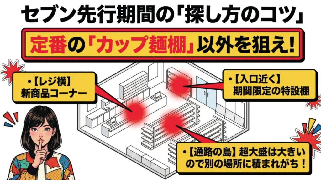 セブンイレブン先行期間中のペヤング新作の探し方と売り場のコツ