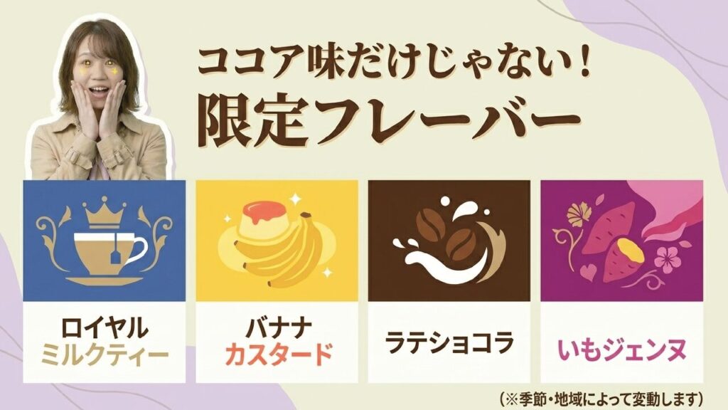 限定フレーバーと別シリーズ ルマンドアイスの限定フレーバーやブルボンのお菓子アイスの世界