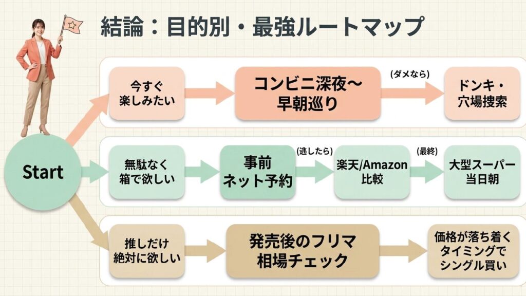 結論：目的別・最強ルートマップ
