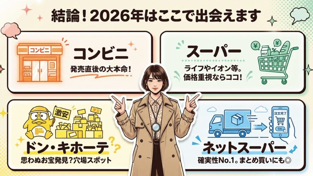 2026年版ノアールアイスが買えるコンビニ、スーパー、ネットスーパー、ドンキなどの結論