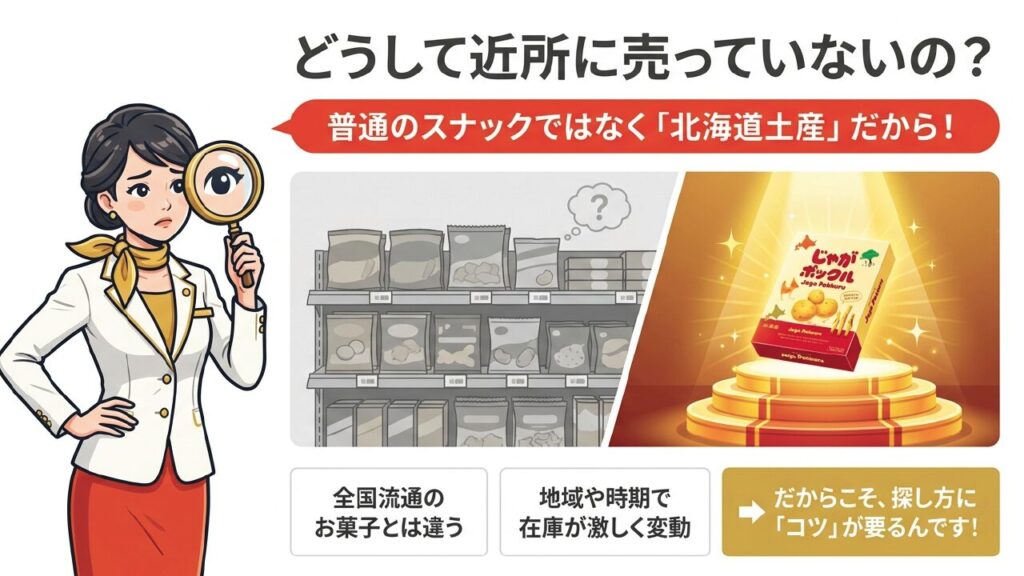どうして近所に売っていないの？普通のスナックではなく北海道土産だから