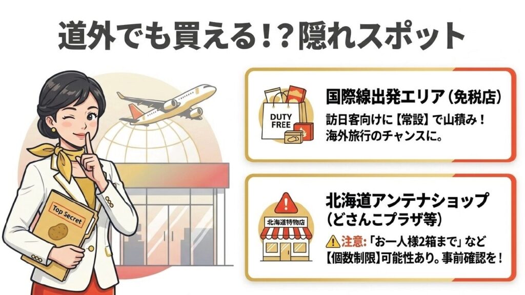 道外でも買える隠れスポット！国際線免税店や北海道アンテナショップ