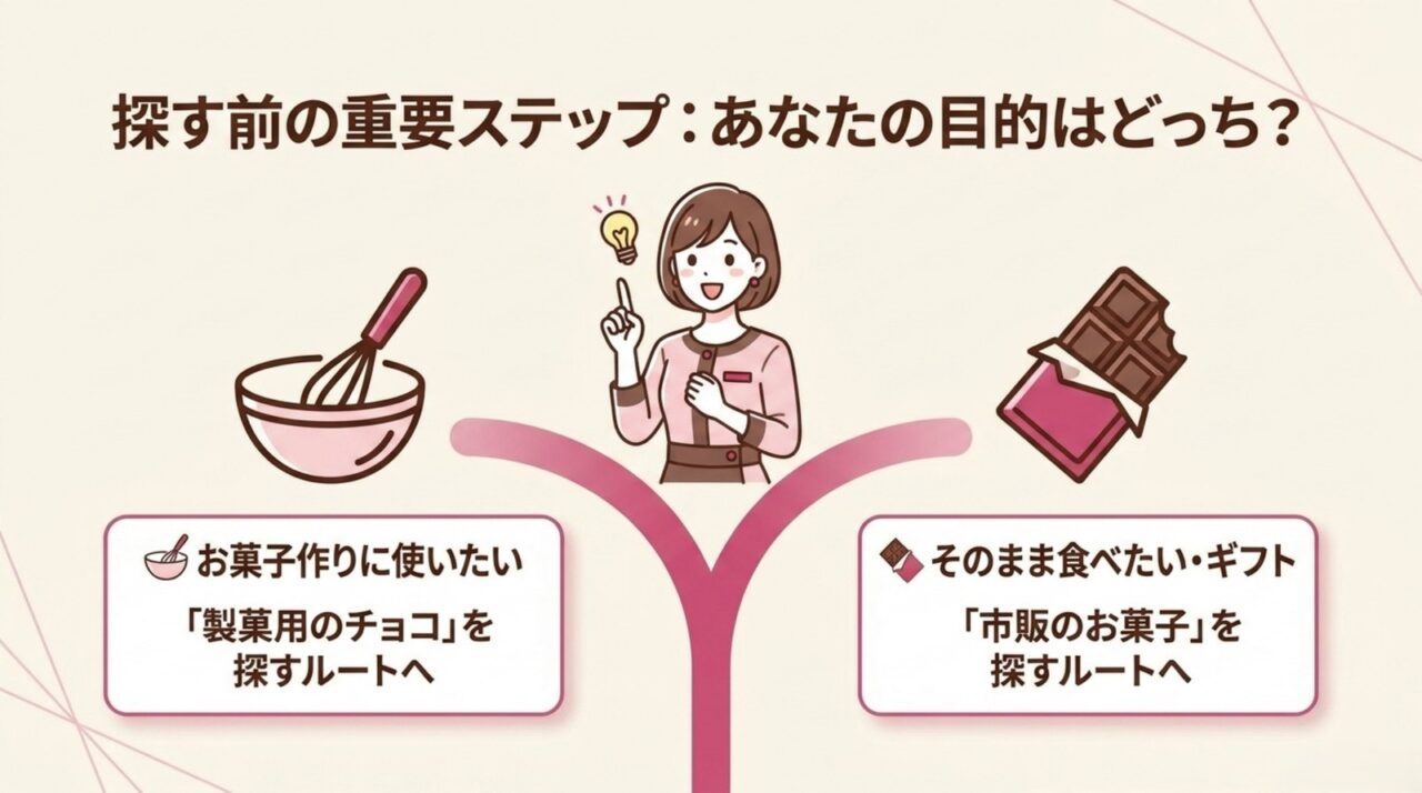 お菓子作り用と市販・ギフト用で分かれるルビーチョコレートの探し方
